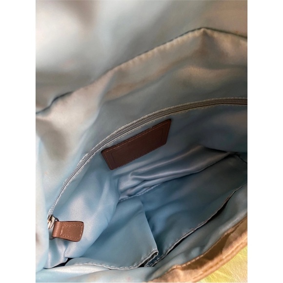 Coach vintage CC signature print canvas satchel handbag - Picture 6 of 8